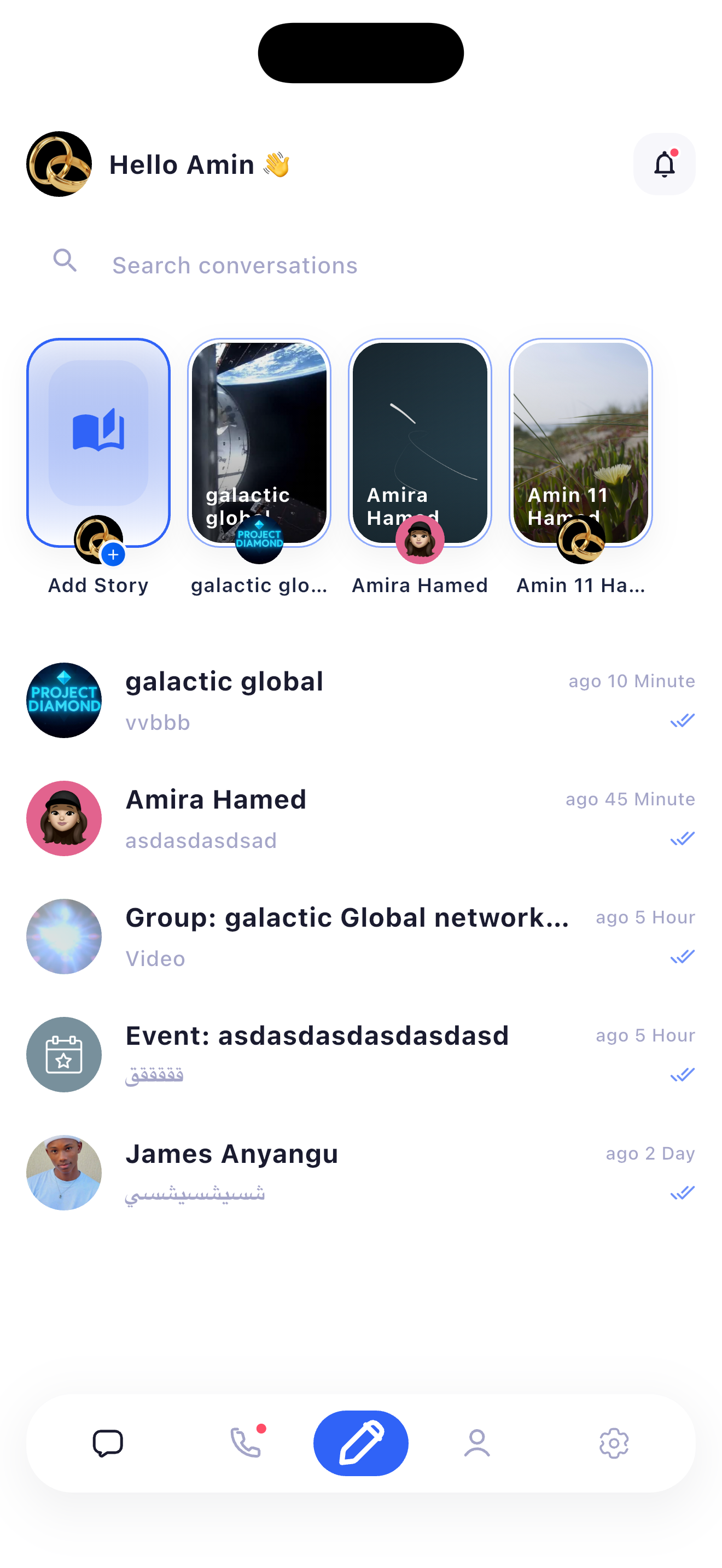 Sngine Messenger – Flutter Social Networking App (Android & iOS) mobile preview